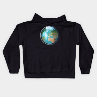 Global Warming Earth Kids Hoodie